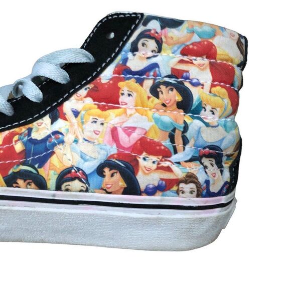 Vans X Disney Unisex Sk8-Hi Multi Princess Print Sneakers Size - Picture 10 of 16